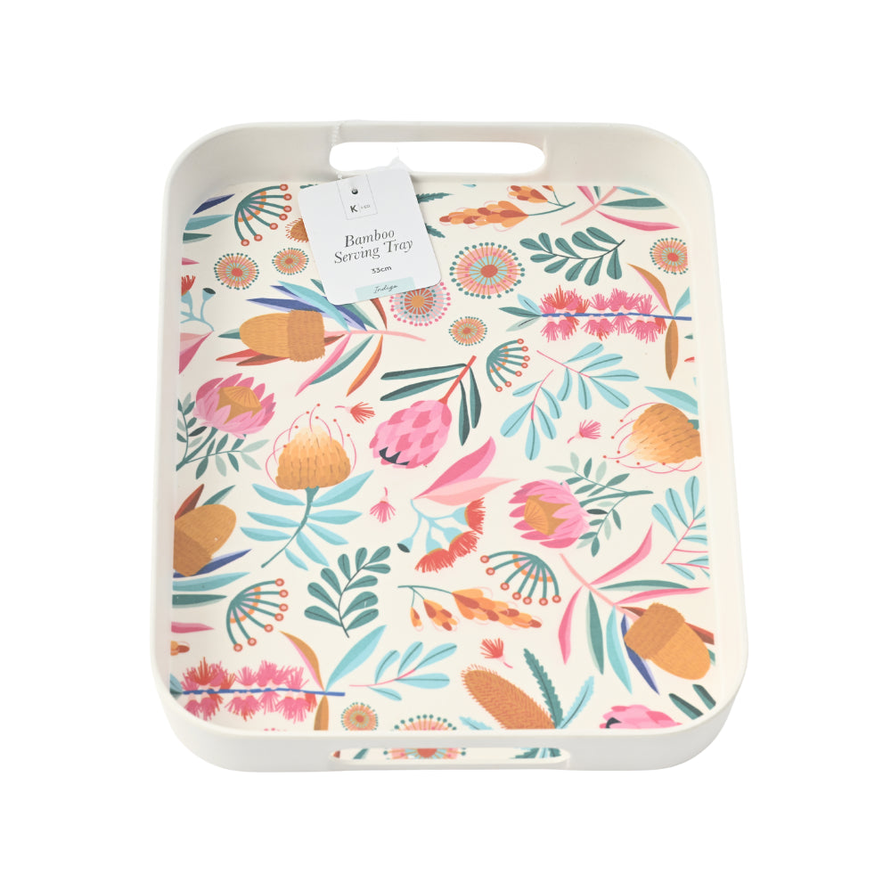 Indigo Series Bamboo Serving Tray 13 - SPRING NATIVE